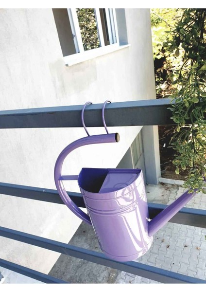 Çok Amaçlı Metal Askılı Çiçek Sulama Kabı Çiçeklik 1,5 Litre indirimleri