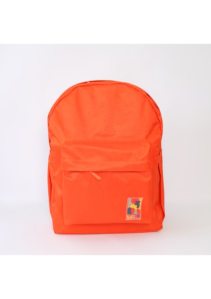 Sırt Çantası-Okul/üniversite Çantası-Çevre Dostu-Suya Dayanıklı-Turuncu Çanta-Wolo Tekstil