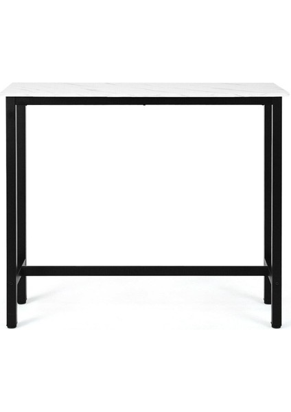 Nin Siyah Metal Ahşap Dresuar Konsol Beyaz Mermer Desenli fiyatları