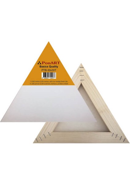 Basics Seri Tuval Üçgen 30X30 Cm.