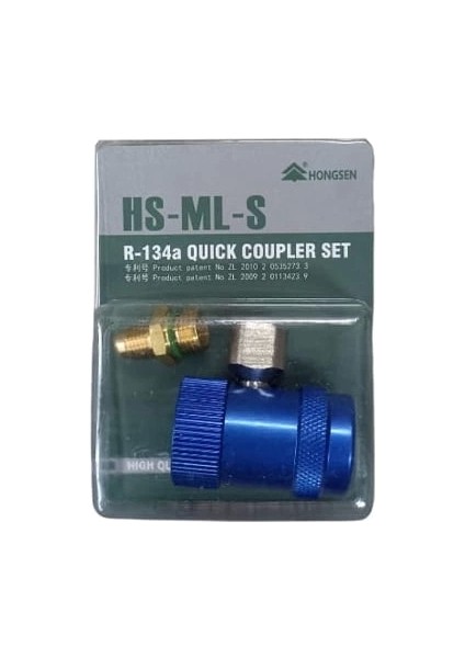 Hs-Ml S 1214 R-134A Araç Gaz Şarj Vanası Jak Alçak Basınç Mavi