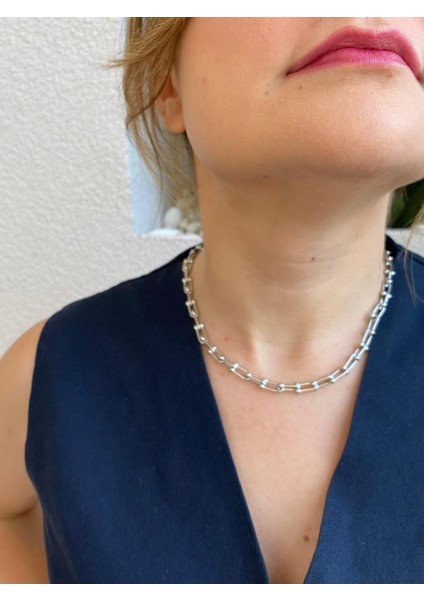 Çelik Silver Tiff Model Kolye