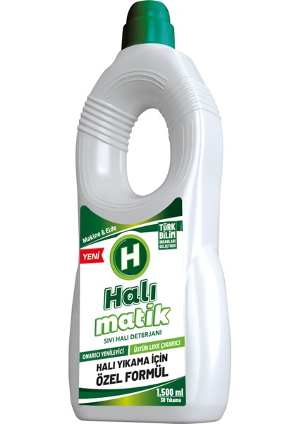 Halımatik Sıvı Halı Kilim Yolluk ve Çamaşır Deterjanı 1500 ml