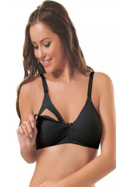 Kadın Siyah Emzirme Atleti 3581