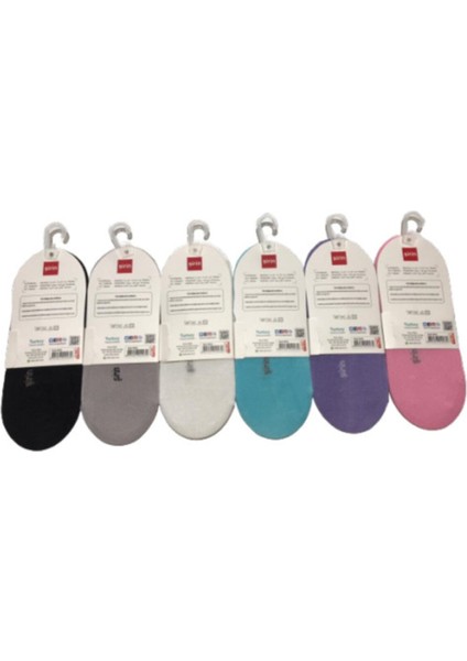 Bamboo Dikişsiz Bayan Patik Çorap Silikon Tabanlı