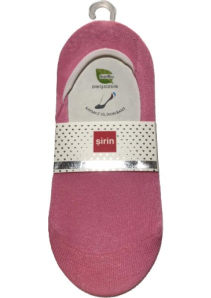 Bamboo Dikişsiz Bayan Patik Çorap Silikon Tabanlı indirimleri