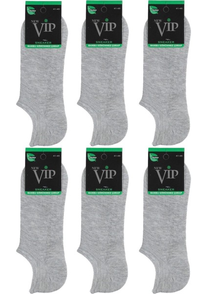 Erkek Bambu Sneakers 6 Lı Çorap