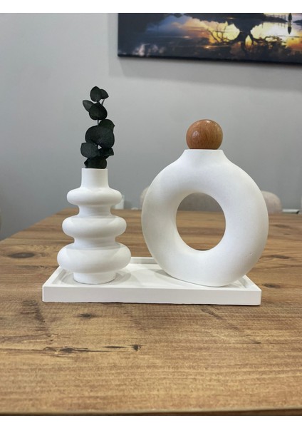 Bohem Tarz Dekoratif Vazo Seti | Modern & Minimal Masa Üstü Ev Aksesuarı modelleri