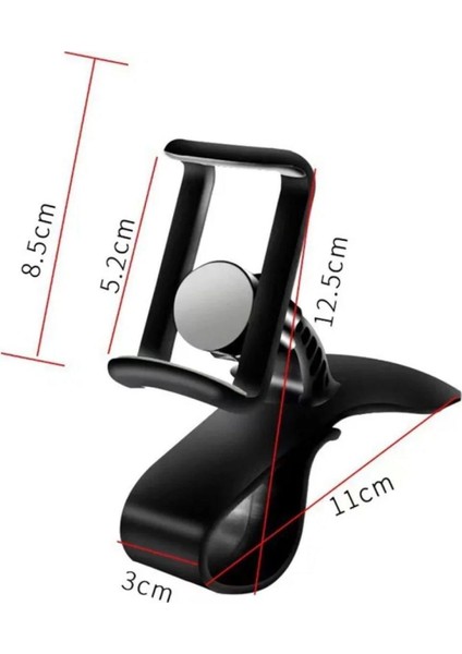 Araç Içi Konsola Takılan Döner Başlıklı Telefon Kıskacı Telefon Tutucu (4887) fırsatları