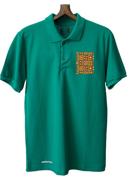 Yeşil Lacoste Tasarım Polo Yaka