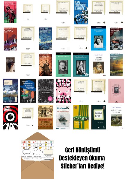 En Çok Okunan Romanlar 35 Kitap Set
