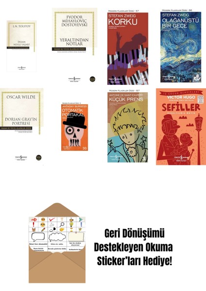 En Çok Okunan Dünya Edebiyatı Kitapları 8 Kitap Set