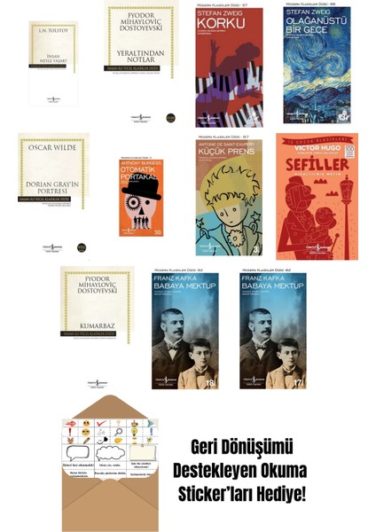 En Çok Okunan Dünya Edebiyatı Kitapları 11 Kitap Set