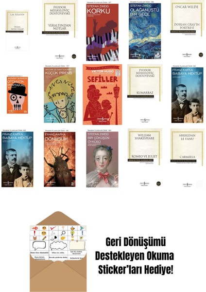 En Çok Okunan Dünya Edebiyatı Kitapları 15 Kitap Set