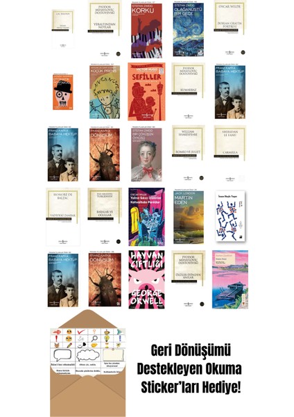 En Çok Okunan Dünya Edebiyatı Kitapları 25 Kitap Set