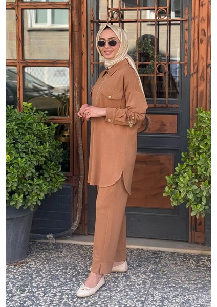Pantolonlu Takım KY-B25-76004 Camel fiyatları