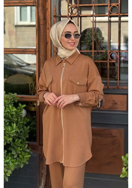 Pantolonlu Takım KY-B25-76004 Camel modelleri