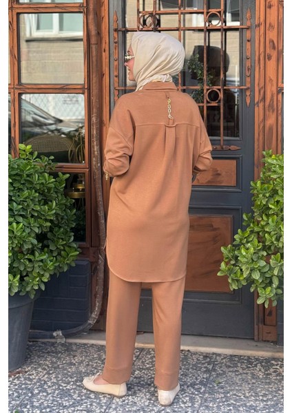 Pantolonlu Takım KY-B25-76004 Camel fırsatları