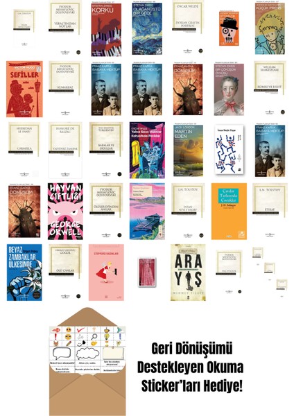 En Çok Okunan Dünya Edebiyatı Kitapları 35 Kitap Set