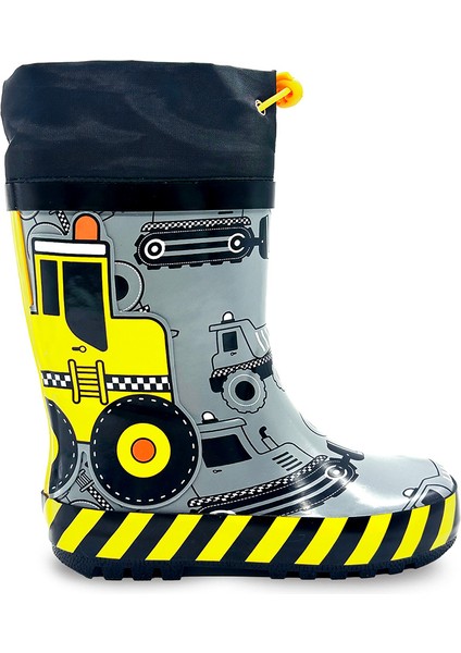 Inşaat Araçları Erkek Çocuk Gri Yağmur Botu fırsatları