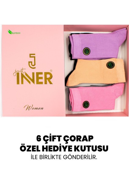Kadın Çorap 6'lı (Bambu) modelleri