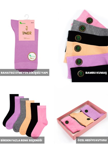 Kadın Çorap 6'lı (Bambu) fırsatları