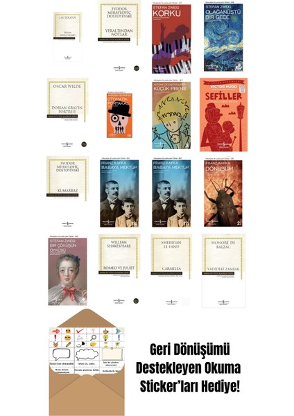 En Çok Okunan Dünya Edebiyatı Kitapları 16 Kitap Set