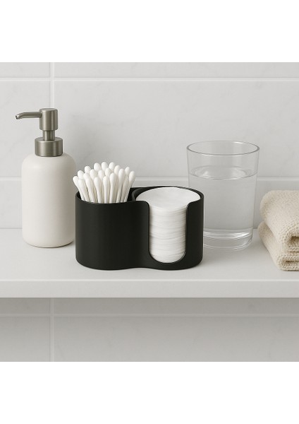 Pea 2'si Bir Arada Kulak Pamuğu & Pamuk Organizeri Banyo Seti Pamukluk