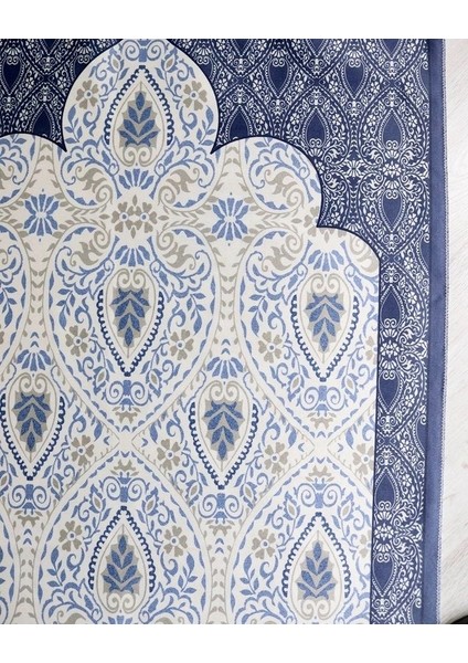 Rumi Desenli Ipek Dokulu Keseli Seccade Gri Renk modelleri