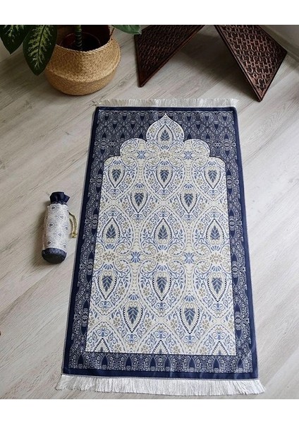 Rumi Desenli Ipek Dokulu Keseli Seccade Gri Renk fırsatları