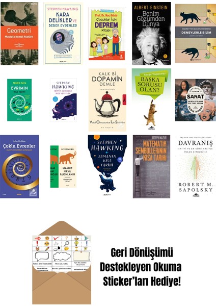 En Çok Okunan Bilim Kitapları 15 Kitap Set