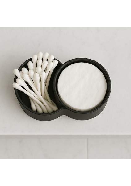 Pea 2'si Bir Arada Kulak Pamuğu & Pamuk Organizeri Banyo Seti Pamukluk fırsatları