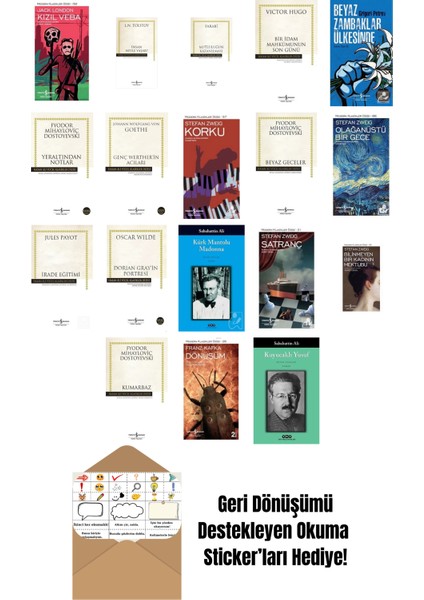 En Çok Okunan Romanlar 18 Kitap Set