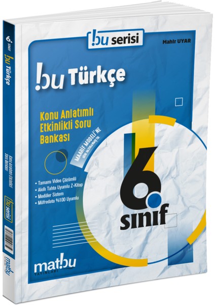 6. Sınıf Türkçe Konu Anlatımlı Etkinlikli Soru Bankası Matbu Yayınları