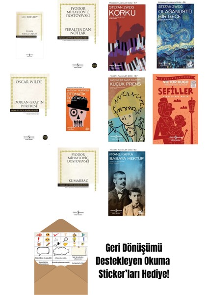 En Çok Okunan Dünya Edebiyatı Kitapları 10 Kitap Set