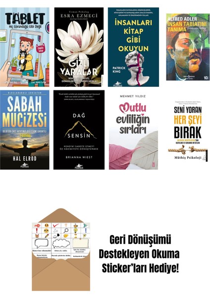 En Çok Okunan Kişisel Gelişim Kitapları 8 Kitap Set