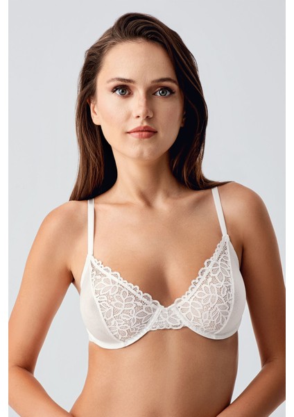 Kadın Desteksiz B Cup Dantelli Sütyen , 338410