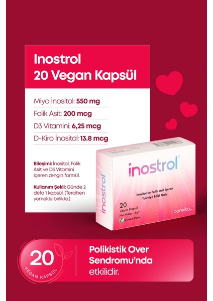 Inostrol Inositol,folik Asit ve Vitamin D modelleri