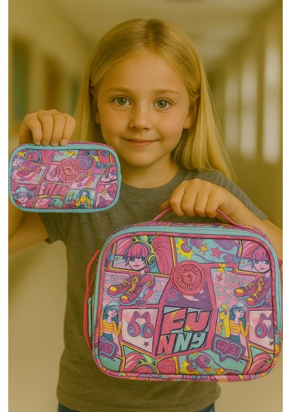 Funny Thermo Beslenme Çantası ve Kalem Çantası