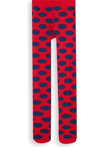 Puanlı Kız Çocuk Kırmızı Külotlu Çorap fiyatları