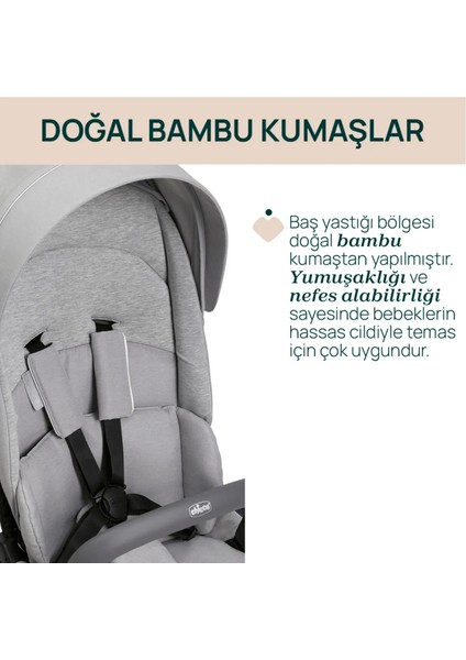 ONE4EVER Lounge Çift Yönlü Kolay Katlanabilen Travel Sistem-Seyahat Sistem Bebek Arabası Sparkle Grey indirimleri