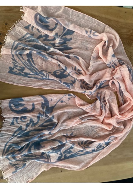 Yavruağzı Organik Kırışık Ipekli Pamuk Şal 1606080 fiyatları