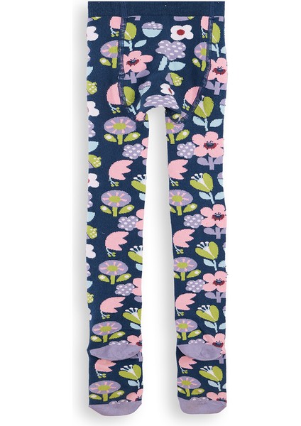 Çiçekler Kız Çocuk Külotlu Çorap modelleri