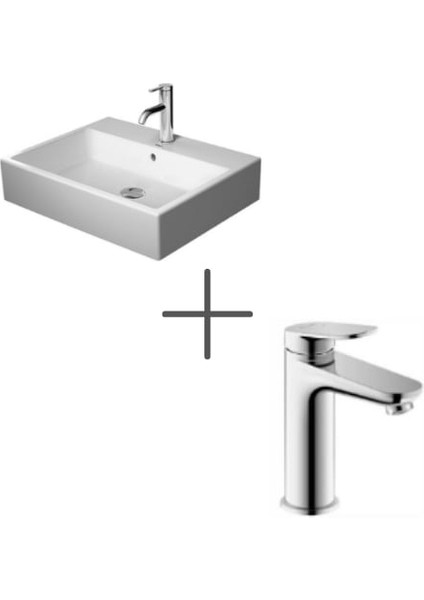 Vero Air 60 cm Lavabo ve D-Neo Lavabo Bataryası, Medium