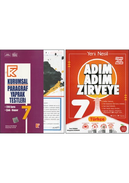 7. Sınıf Kurumsal Paragraf Yt+Newton Adım Adım Z. Türkçe (2 Kitap)