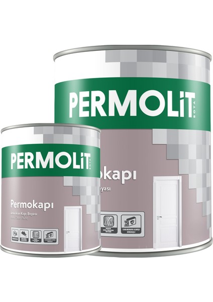 Permokapı Sentetik Amerikan Panel Kapı Boyası Beyaz Yarı Mat 0,75L - 2,5l | Yüksek Örtücülük, Sararmaya Karşı Dirençli fiyatları