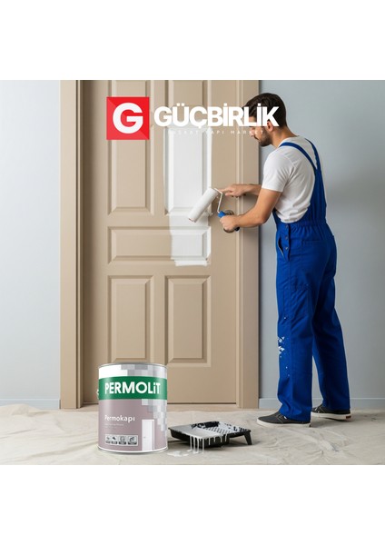 Permokapı Sentetik Amerikan Panel Kapı Boyası Beyaz Yarı Mat 0,75L - 2,5l | Yüksek Örtücülük, Sararmaya Karşı Dirençli modelleri