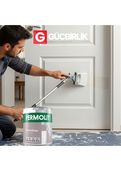 Permokapı Sentetik Amerikan Panel Kapı Boyası Beyaz Yarı Mat 0,75L - 2,5l | Yüksek Örtücülük, Sararmaya Karşı Dirençli fırsatları