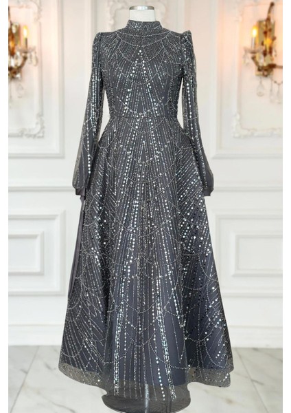 Karina Abiye Elbise Antrasit fiyatları