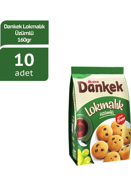 Dankek Lokmalık Üzümlü Kek 160GX10 Adet